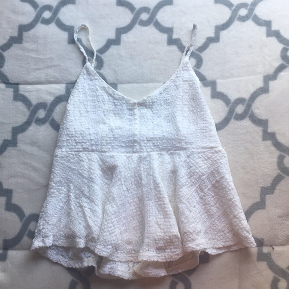 GARAGE lace peplum tank - Picture 1 of 3